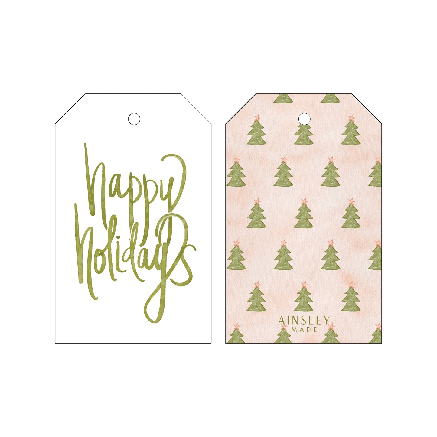 Holiday Gift Tags | HAPPY HOLIDAYS