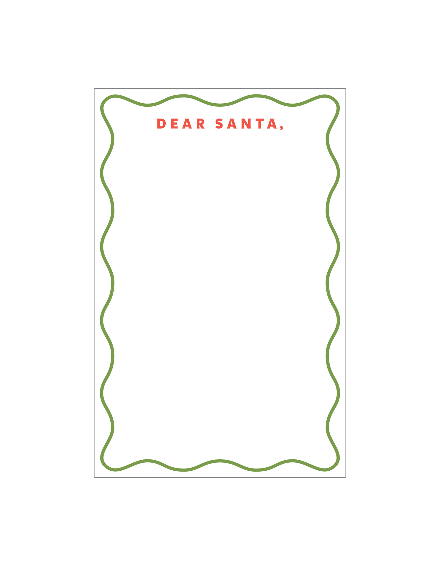 Holiday Notepad | DEAR SANTA