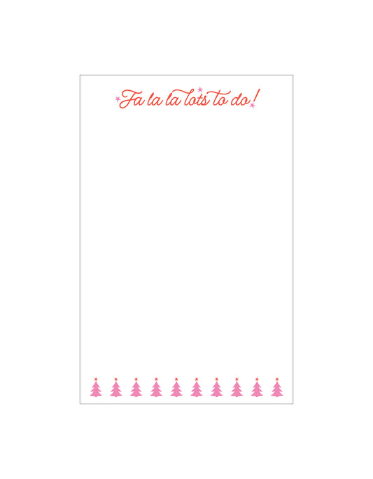 Holiday Notepad | FA LA LA