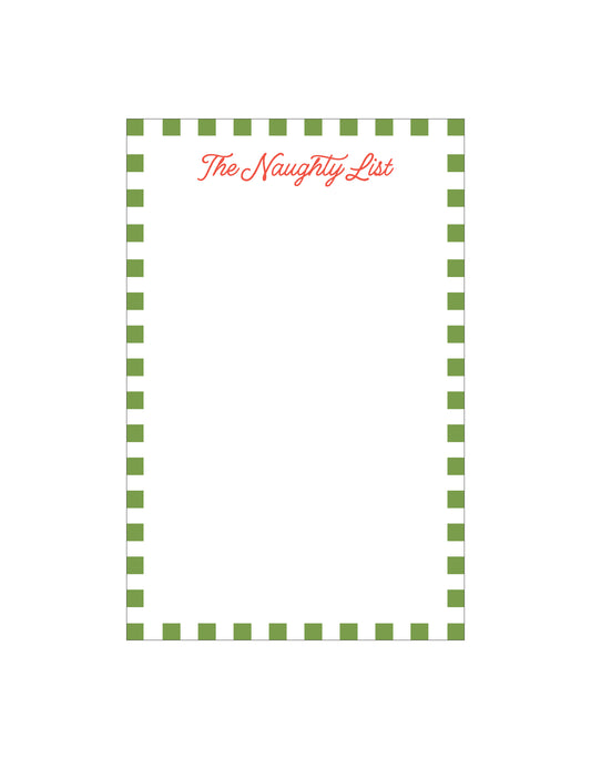 Holiday Notepad | NAUGHTY LIST